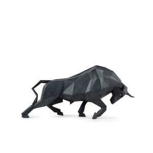 【新品】Lladro 折紙藝術-公牛-霧黑