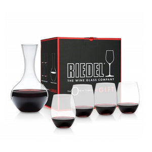 Riedel O Wine Tumbler 5件超值組-買紅酒杯4入，送醒酒瓶1只