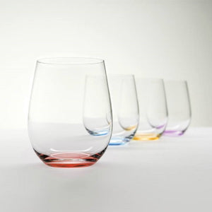 Riedel Happy O VOL. 2 彩色派對杯-土耳其藍/紫/紅/橘-4入+Cabernet醒酒瓶