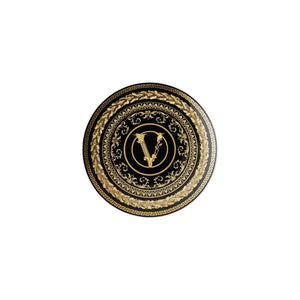 Versace 維爾圖斯饗宴點心盤-黑-17cm
