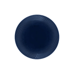 Denby 摩登幾何點心盤-藍-23cm