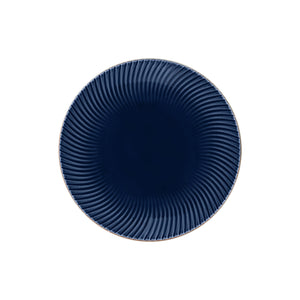Denby 摩登幾何麵糰碗-藍-23cm