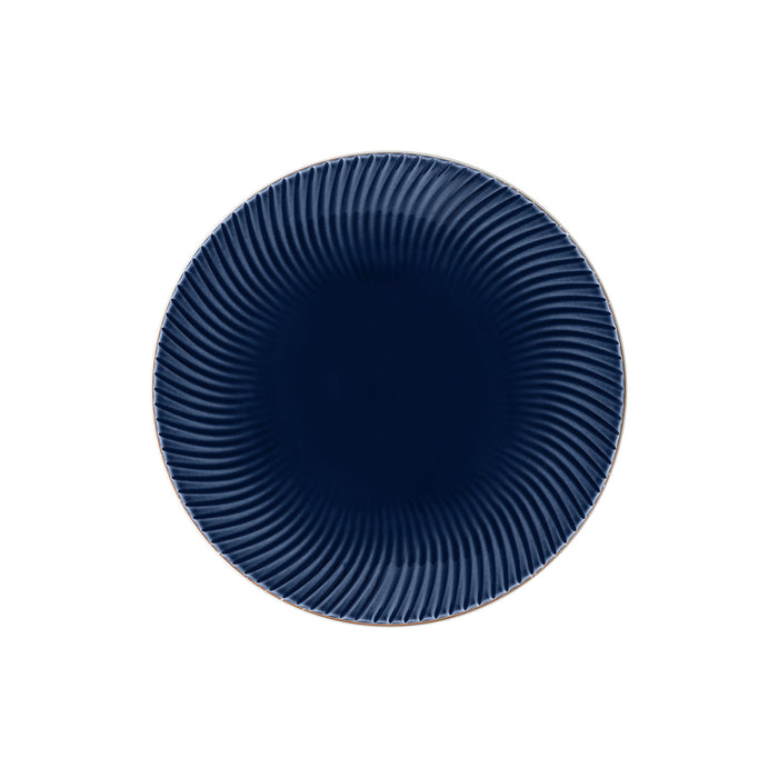 Denby 摩登幾何麵糰碗-藍-23cm