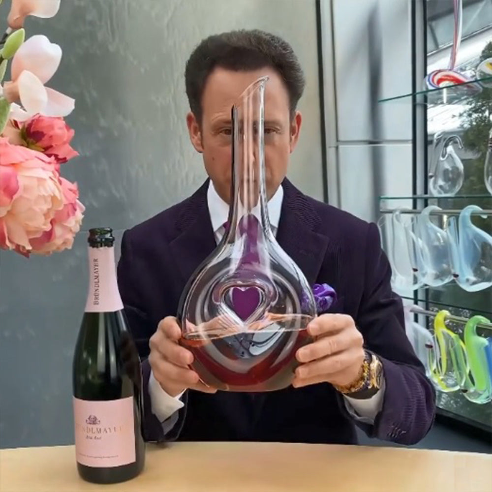 Riedel Black Tie Bliss 醒酒瓶-粉紫