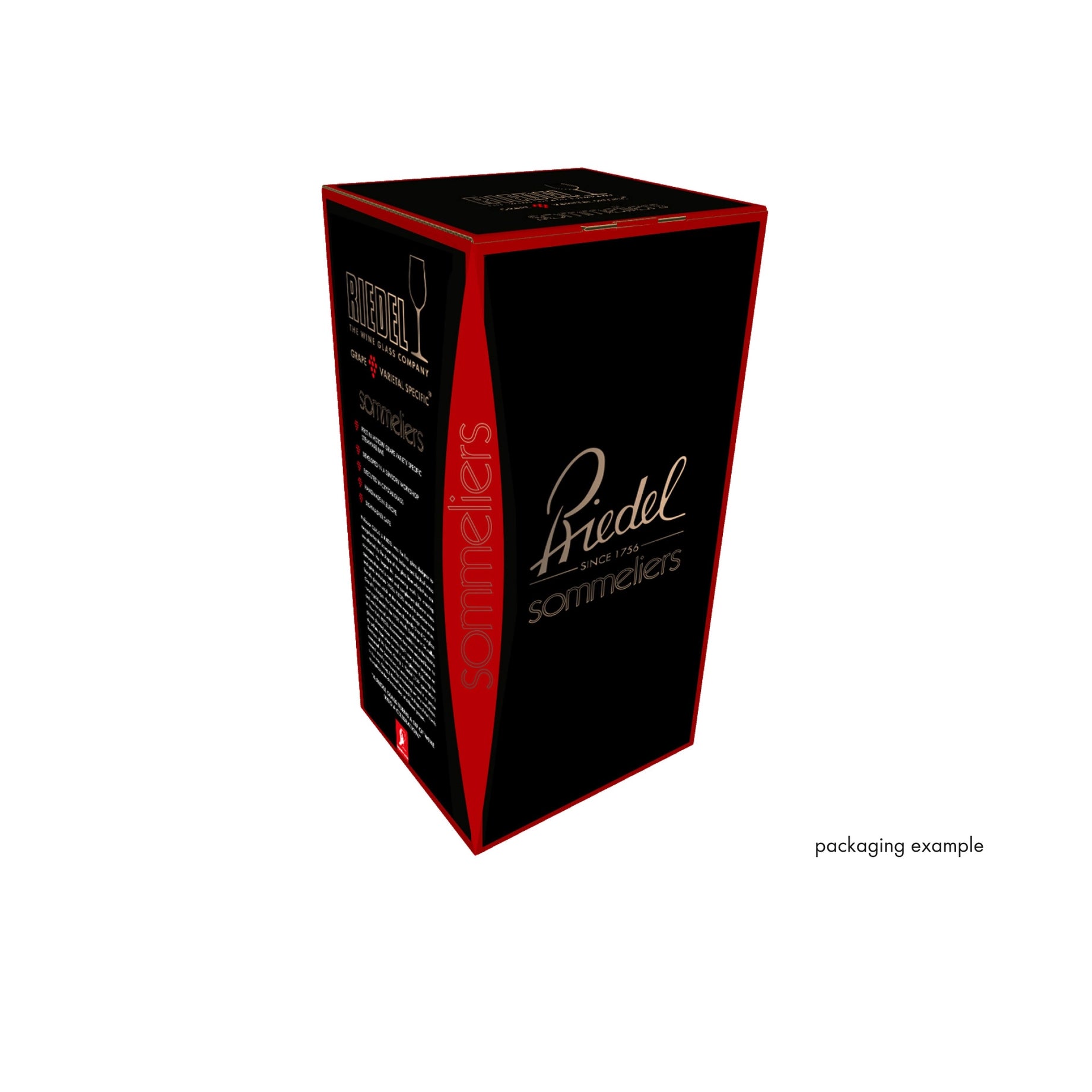 【第2件5折】Riedel Sommeliers Black Tie 黑梗/黑底手工酒杯