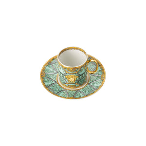 Versace 宮殿之梯咖啡杯組-綠-200ml