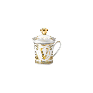 【新品/預購/限量】Versace 30週年限定-維爾圖斯饗宴白2021 含蓋馬克杯-350ml