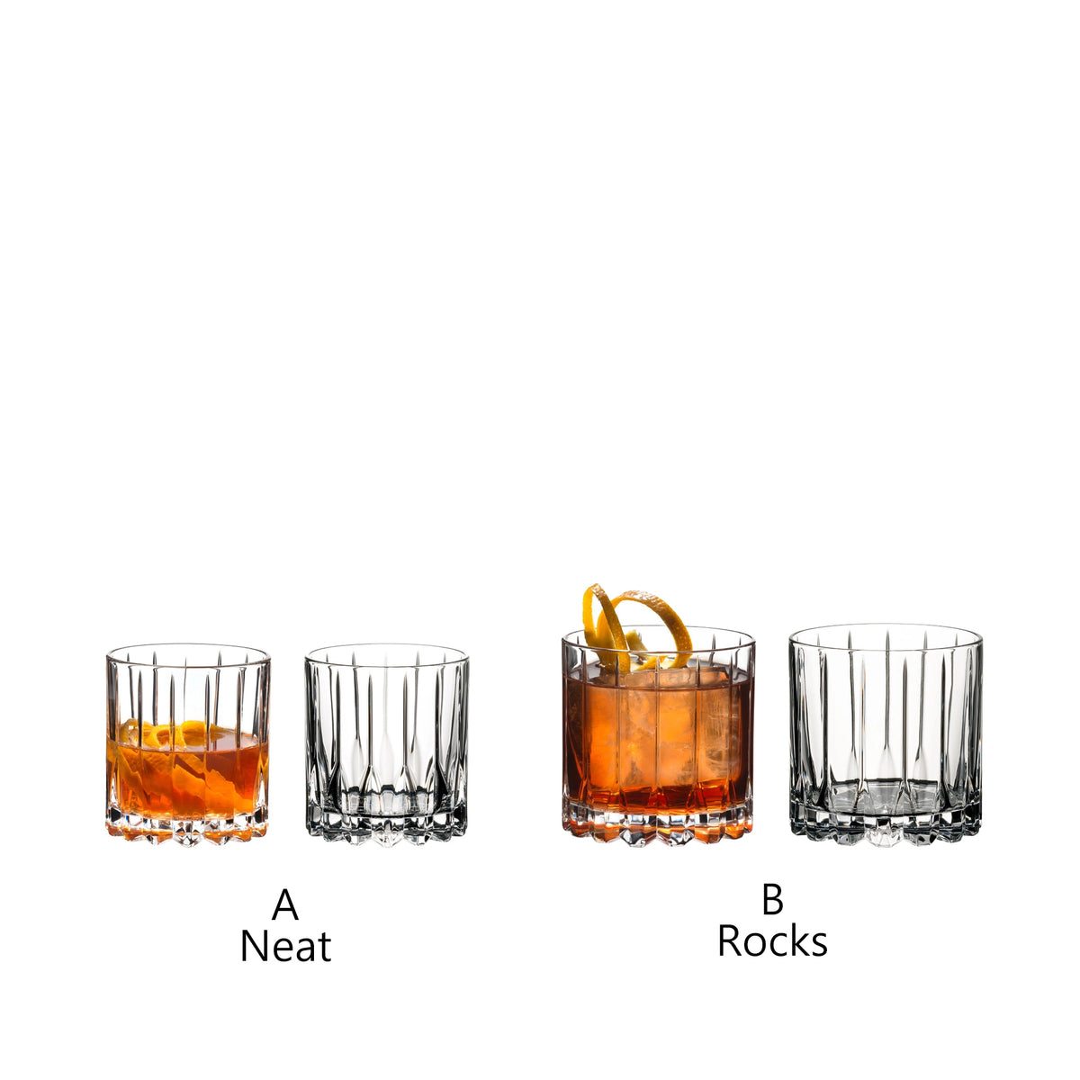 【任選優惠】Riedel Bar 威士忌/調酒杯對杯- 2組
